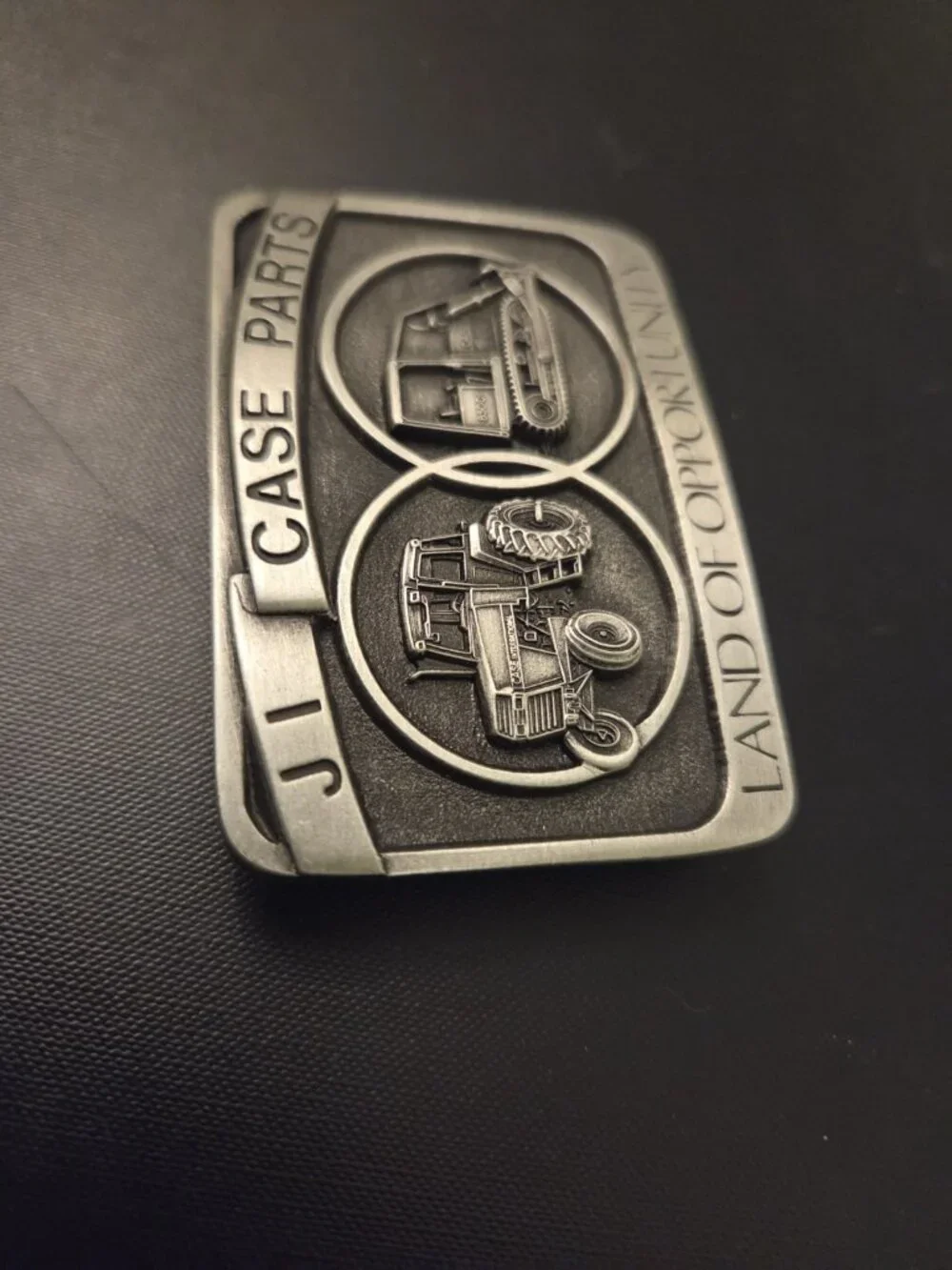 Vintage New Pewter JI Case Parts Land Of‎ Opportunity Trade Fair 1986